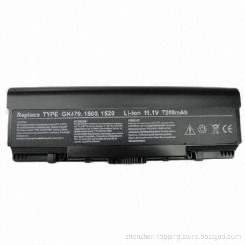 Laptop battery for Dell 1521, 11.1V voltage, available in black